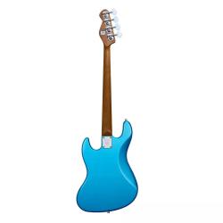 Бас-гитара, форма JazzBass, JJ, цвет синий MOOER MBJ410 Metal Blue