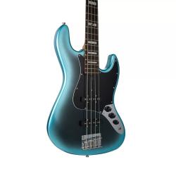 Бас-гитара, форма JazzBass, цвет синий берст MOOER MBJ412 Dark Blue