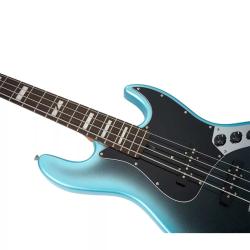 Бас-гитара, форма JazzBass, цвет синий берст MOOER MBJ412 Dark Blue