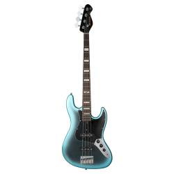Бас-гитара, форма JazzBass, цвет синий берст MOOER MBJ412 Dark Blue