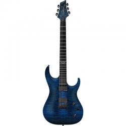 Электрогитара, цвет прозрачный синий матовый WASHBURN PXM200A Flame Trans Blue Matte