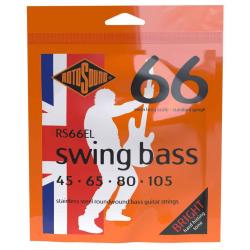 Струны для бас-гитары, сталь, 45-105 ROTOSOUND RS66EL STAINLESS STEEL EXTRA LONG 45 65 80 105