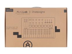 MIDI клавиатура 25 клавиш, 8 энкодеров, 8 RGB пэдов, 8 фейдеров, дисплей, сенсорные регуляторы Pitch/Modulation, MIDI-выход, 1/4