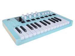 MIDI клавиатура 25 клавиш, 8 энкодеров, 8 RGB пэдов, 8 фейдеров, дисплей, сенсорные регуляторы Pitch/Modulation, MIDI-выход, 1/4