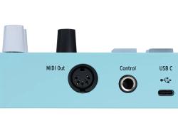 MIDI клавиатура 25 клавиш, 8 энкодеров, 8 RGB пэдов, 8 фейдеров, дисплей, сенсорные регуляторы Pitch/Modulation, MIDI-выход, 1/4