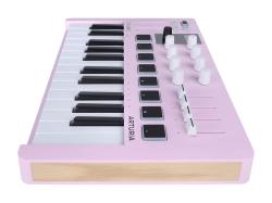 MIDI клавиатура 25 клавиш, 8 энкодеров, 8 RGB пэдов, 8 фейдеров, дисплей, сенсорные регуляторы Pitch/Modulation, MIDI-выход, 1/4