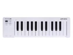 MIDI клавиатура 25 клавиш, чувствительных к скорости нажатия, сенсорные полосы pitch и modulation, р... ARTURIA MicroLab 3 White
