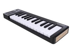 MIDI клавиатура 25 клавиш, чувствительных к скорости нажатия, сенсорные полосы pitch и modulation, режим игры аккордами, разъем для подключения педали, type-c, ПО: Analog Lab Intro, Ableton Live Lite. Цвет - черный. ARTURIA MicroLab 3 Black