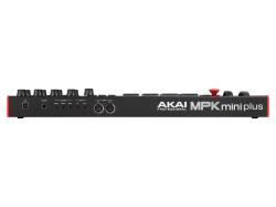 MIDI клавиатура 37 мини-клавиш, 8 пэдов с RGB, 8 энкодеров, шаговый секвенсор, арпеджиатор, колесо pitch и modulation, OLED дисплей, выходы: CV/Gate: 3 x 1/8” Pitch/Gate/Mod, 1 x 1/8” CV Clock, вход: 1/8” CV Clock MIDI AKAI MPK Mini Plus