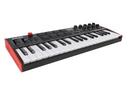MIDI клавиатура 37 мини-клавиш, 8 пэдов с RGB, 8 энкодеров, шаговый секвенсор, арпеджиатор, колесо p... AKAI MPK Mini Plus