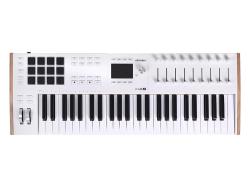 MIDI клавиатура 49 клавиш, полувзвешенная механика, дисплей, 12 пэдов , 9 фейдеров, 9 поворотных рег... ARTURIA KeyLAB 49 MK3 White