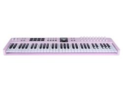 MIDI клавиатура 61 клавиша, LCD дисплей, 9 энкодеров, 8 пэдов, 9 фейдеров, 12 кнопок управления, колеса высоты тона и модуляции, 1/4