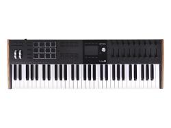 MIDI клавиатура 61 клавиша, полувзвешенная механика, дисплей, 12 пэдов , 9 фейдеров, 9 поворотных ре... ARTURIA KeyLAB 61 MK3 Black