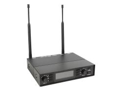 Микрофонная радиосистема UHF 650 - 758 MHz, подавитель обратной связи, цифровая модуляция, LCD дисплей, DSP, ручной микрофон - 2 шт. AXELVOX DX800FK