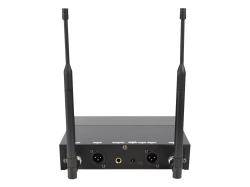 Микрофонная радиосистема UHF 650 - 758 MHz, подавитель обратной связи, цифровая модуляция, LCD дисплей, DSP, ручной микрофон - 2 шт. AXELVOX DX800FK