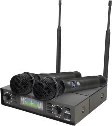 Микрофонная радиосистема UHF 650 - 758 MHz, подавитель обратной связи, цифровая модуляция, LCD диспл... AXELVOX DX800FK
