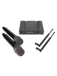 Микрофонная радиосистема UHF 650 - 758 MHz, цифровая модуляция, LCD дисплей, DSP, ручной микрофон - 2 шт. AXELVOX DX800HT