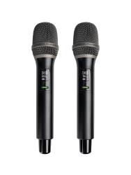 Микрофонная радиосистема UHF 650 - 758 MHz, цифровая модуляция, LCD дисплей, DSP, ручной микрофон - 2 шт. AXELVOX DX800HT