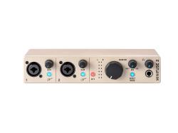 Аудиоинтерфейс USB 24бит/192кГц, два комбинированных входа XLR-1/4” (микрофонный / линейный / инстру... ARTURIA MiniFuse 2 Champagne