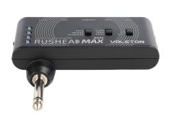 Компактный басгитарный усилитель-эмулятор Rushead Max Bass 5 регулировок для управл.модели clean,overdrive and distortion,эффекты:chorus, tremolo,flanger,reverb,delay,вход Aux, время работы от встроенн.аккумулятора 5 час. зарядка по USB VALETON RH-101