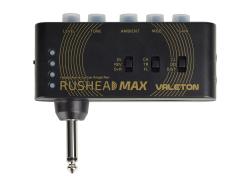 Компактный гитарный усилитель-эмулятор Rushead Max 5 регулировок для управл.модели clean, overdrive and distortion, эффекты:chorus, tremolo, flanger, reverb, delay, вход Aux, время работы от встроенн.аккумулятора 5 ч, зарядка по USB VALETON RH-100