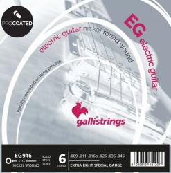Комплект струн для 6-струнной электрогитары GALLI STRINGS EG0946