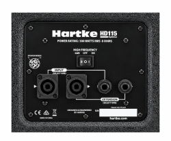 Басовый кабинет 500W/8 ом, 1х15''HyDrive, 1`` компрессионный драйвер, диапазон частот 45-17000 Гц, размеры 618х616х381 мм, вес 23,4 кг, Hartke HARTKE HyDrive HD115 EHCHD115