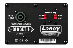 Басовая акустическая колонка 4x10`` HH Black Label 25044-16 Ceramic + 1`` Lavoice DF10, 600Вт/4 ом RMS, 41гц-16 кгц, Max SPL 129dB, 32,7 кг, 930х500х390 мм (Китай) LANEY DBV410-4