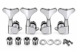 Donlis BMH001-22-CR — комплект из 4 хромированных колков для 4-струнной бас-гитары с двусторонним ра... DONLIS BMH001-22-CR