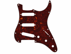Пластиковый 3-слойный пикгард для электрогитары ``Stratocaster``, под конфигурацию S-S-S, цвет корич... DONLIS ST-SSS-BT