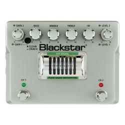 Гитарная ламповая педаль (лампа 1хЕСС83/12АХ7), 2-канальный дисторшн BLACKSTAR HT-DUAL
