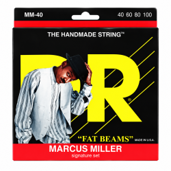 FAT-BEAMS Marcus Miller 40-100 струны для бас гитар, 4 струны, натяжение Lite, нержавеющая сталь, ка... DR STRINGS MM-40