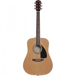 Акустическая гитара, в комплекте: струны, ремень, медиаторы FENDER FA-115 Dreadnought Pack Natural