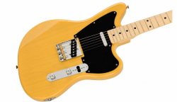 Электрогитара, корпус - ясень, гриф кленовый, накладка - клён, SS Fender Tele pickups, 21 лад, мензура 25.5, Япония FENDER Made in Japan Offset Telecaster Butterscotch Blonde