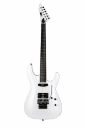 Электрогитара 6 стр, корпус ольха, гриф Клён/Макассар, 24 л, 25,5``, Floyd Rose 1000 Custom/Hotrail, цвет White LTD by ESP HORIZON CTM '87 PEARL WHITE