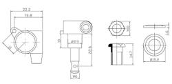Колки 3+3 21:1, хром HC TUNER SG721-D02 CR 3L+3R