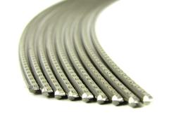 NICKEL SILVER отрезок ладовой проволоки 30 см, радиус прокатки 10 дюймов .078