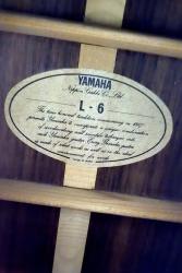 Акустическая гитара подержанная YAMAHA L-6 1980