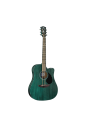 Трансакустическая гитара цвет синий KEPMA EDCE-K10PRO-BLSM