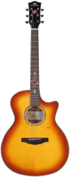 Трансакустическая гитара цвет Cherry Burst KEPMA F2ME-GA-BS