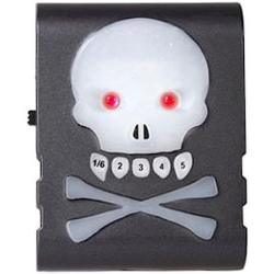 Цифровой гитарный тюнер с черепом, цвет: черный CHERUB ST-711A Skull