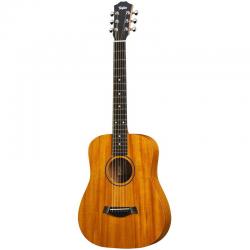 Гитара электроакустическая, форма корпуса тревэл, мягкий чехол TAYLOR BT2e Baby Taylor