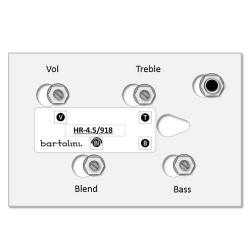 2 полосный EQ, громкость, баланс, высокие, низкие BARTOLINI HR-4.5/918