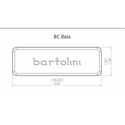 Звукосниматель для бас-гитары, 4 струны, серия Classic Bass, сдвоенные катушки, бриджевая позиция BARTOLINI BC4CBC-T