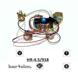 2 полосный EQ: низкие, высокие, громкость (активный/пассивный режим), баланс BARTOLINI HR-4.5AP 918