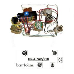 3 полосный EQ: низкие/высокие, средние (3 частоты), громкость (активный/пассивный режим), баланс BARTOLINI HR-4.7AP 918