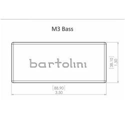 Звукосниматель для бас-гитары, 4 струны, серия Classic Bass, сдвоенные катушки, бриджевая позиция BARTOLINI M34CBC-T