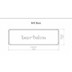 Звукосниматель для бас-гитары, 5 струн, серия Classic Bass, сдвоенные катушки, нековая позиция BARTOLINI MK5CBC-B