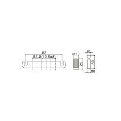 Струнодержатель 510FA-B, классический черный GOTOH 510FA Black