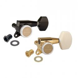 Локовые колки 6 в линию, черные GOTOH SG381-P7 MG-TRAD-Black L6